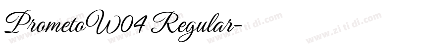 PrometoW04 Regular字体转换